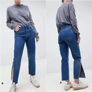 ASOS Denim Button Fly Straight Slit Florence Jeans 28/32